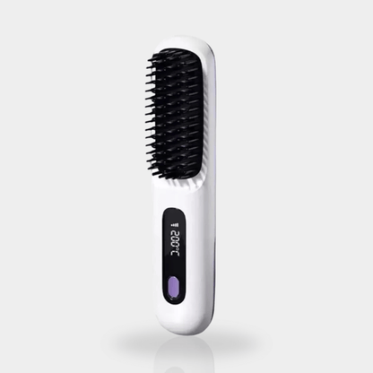 Lushair Portable Straightener Brush - GlowBrush PRO