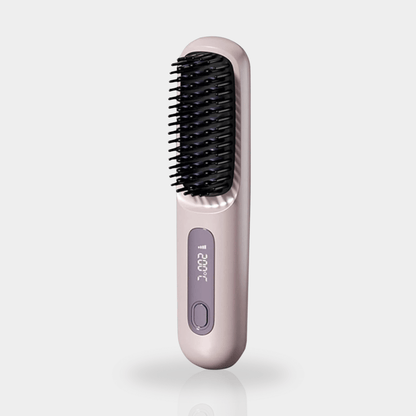 Lushair Portable Straightener Brush - GlowBrush PRO